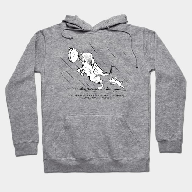 Friends in the Storm Hoodie by Jason's Doodles